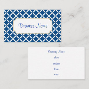 Carte de visite Motif bleu moderne
