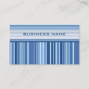Carte De Visite Motif Bleu Retro