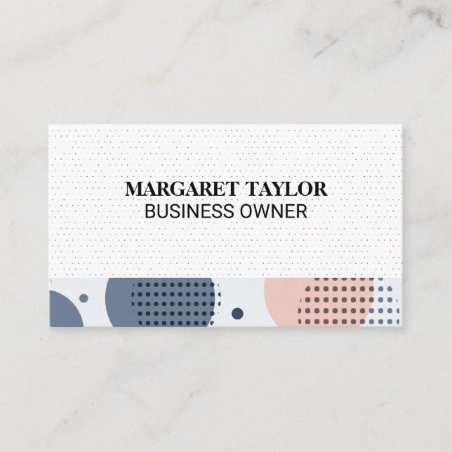 Carte De Visite Motif Boho (Devant)