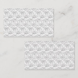 Carte De Visite Motif botanique monochrome sans joint
