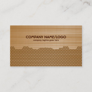 Carte De Visite Motif Brown en aluminium brossé