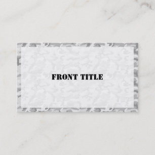 Carte De Visite Motif Camouflage urbain - Noir & Gris