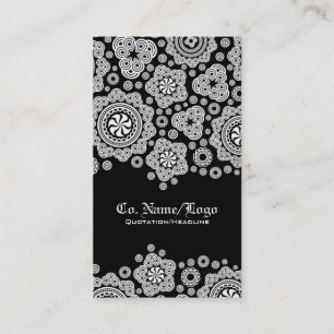 Carte De Visite Motif cercle blanc