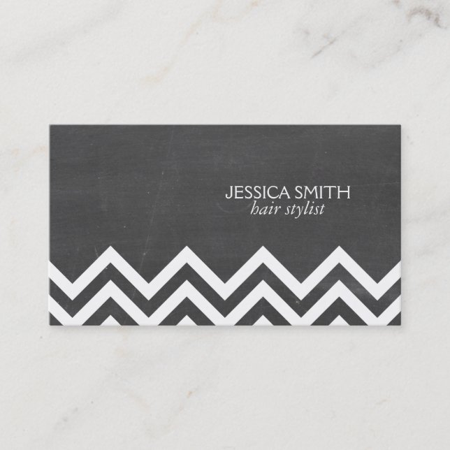 Carte De Visite Motif Cheveron (Devant)