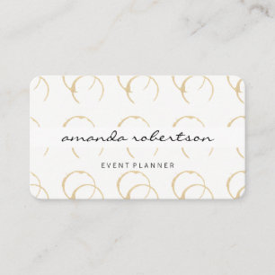 Carte De Visite Motif Chic À Tige