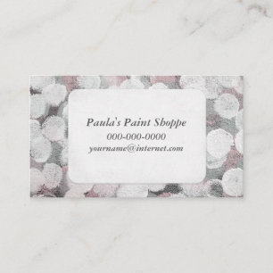 Carte De Visite motif circulaire abstrait peint