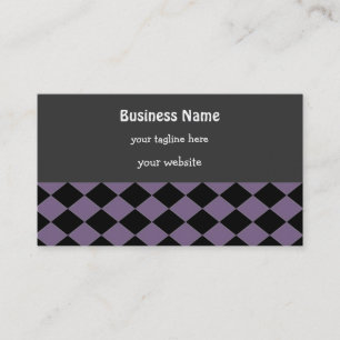 Carte De Visite Motif de couleur violet et noir