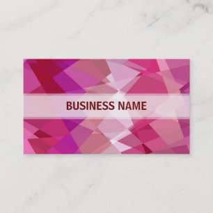 Carte De Visite Motif de Cubisme Chevron multicolore