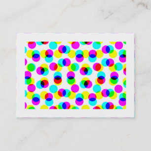 Carte De Visite Motif de demi-teintes couleur (Bordé)