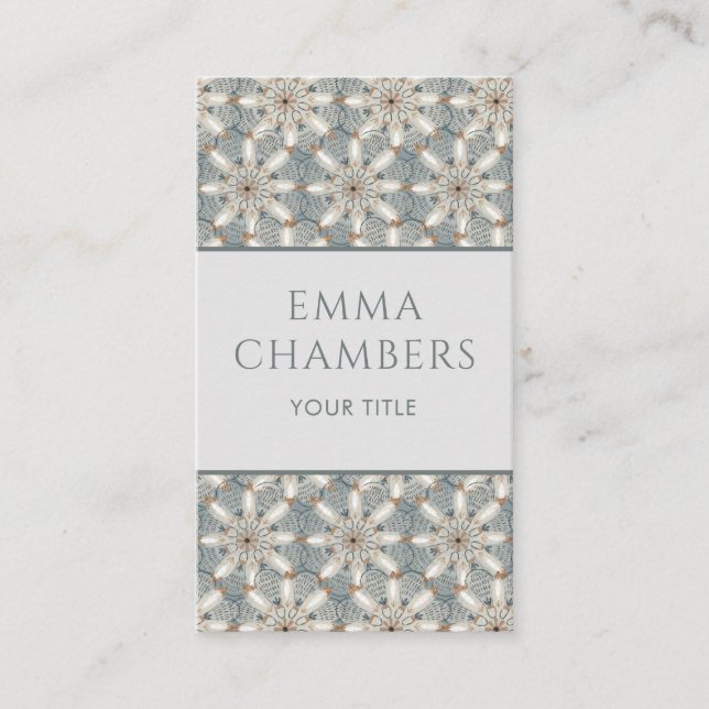 Carte De Visite Motif de formes Abstraites géométriques modernes (Devant)