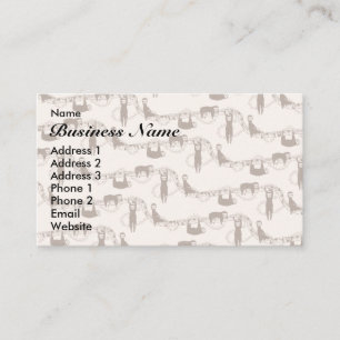 Carte De Visite motif de jungle mou