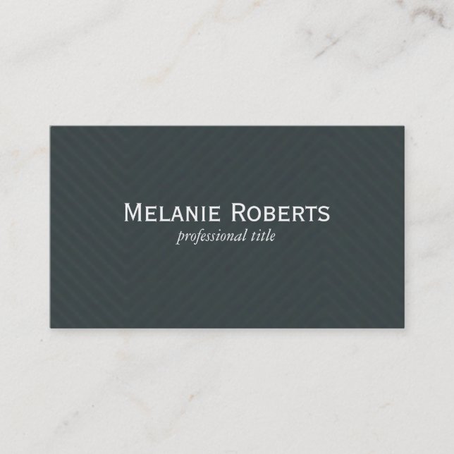 Carte De Visite Motif de lin vert (Devant)