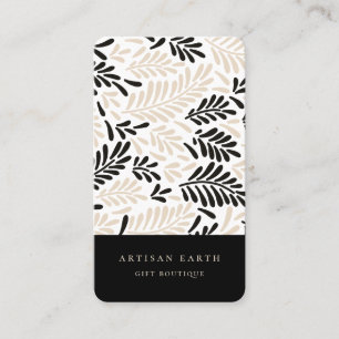 Carte De Visite Motif de palmier Abstrait rustique