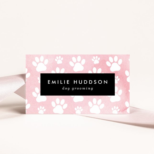 Carte De Visite Motif De Pâtes, Groomer De Chiens, Marcheur De Chi (Créateur téléchargé)