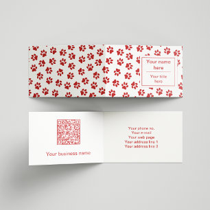 Carte De Visite Motif De Pâtes, Patrouilles De Chien, Paws De Chat