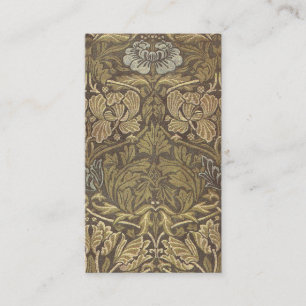 Carte De Visite Motif de tulipe et de rose de William Morris