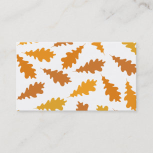 Carte De Visite Motif des feuilles d'automne