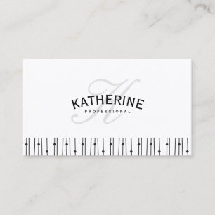 Carte De Visite Motif des lignes points