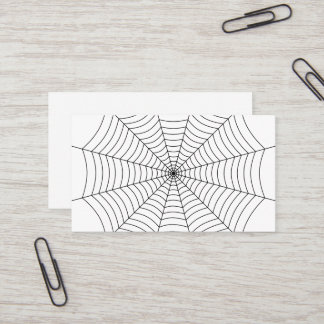 Carte De Visite Motif d'Halloween noir et blanc