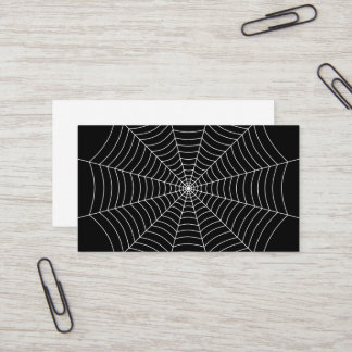 Carte De Visite Motif d'Halloween noir et blanc
