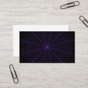 Carte De Visite Motif d'Halloween noir et violet