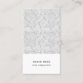 Carte De Visite Motif électronique de circuit informatique techniq