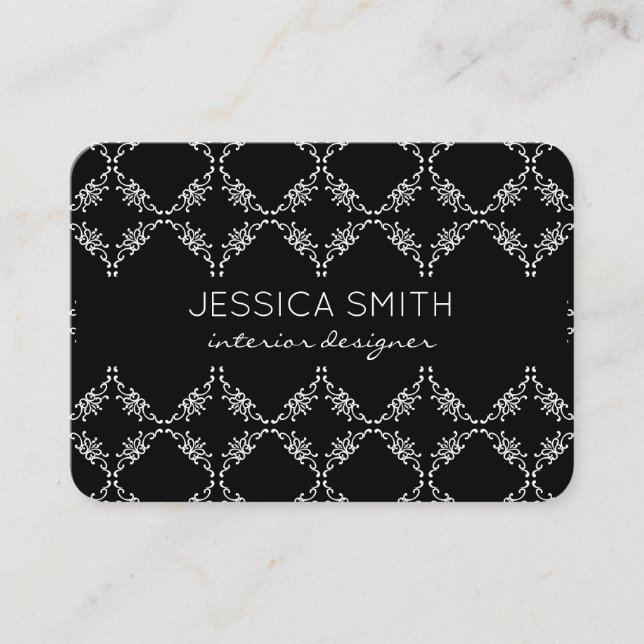 Carte De Visite Motif élégant (Devant)