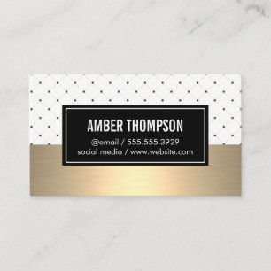 Carte De Visite Motif élégant avec Gold Lux