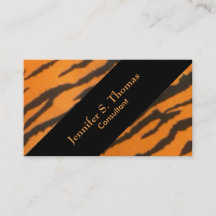 Motif élégant incliné de tigre