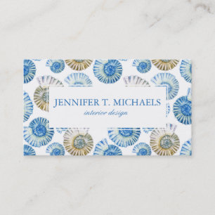 Carte De Visite Motif en pastel de coquillage