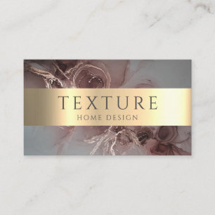 Carte De Visite Motif encre grise texture marbre motif pierre
