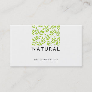 Carte De Visite Motif Feuille professionnel