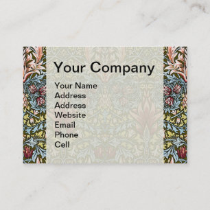 Carte De Visite Motif floral à tête de serpent de William Morris