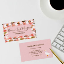 Motif floral de nénuphar à l'oie rose bohème