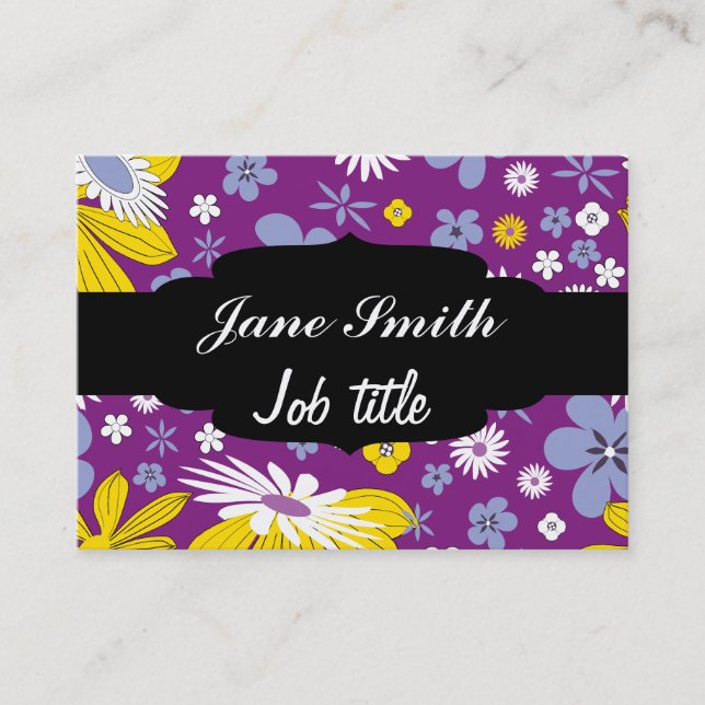 Carte De Visite Motif floral sans couture (Devant)