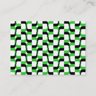 Carte De Visite Motif géométrique 020614 - Noir et vert printemps