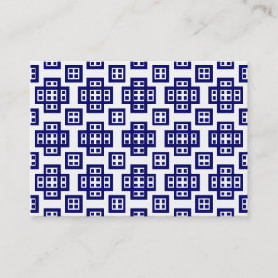 Carte De Visite Motif géométrique 030614 - Deep Navy Blue