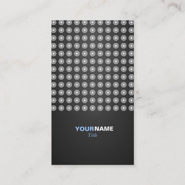 Carte De Visite Motif géométrique moderne (Devant)