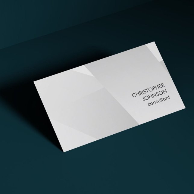 Carte De Visite Motif géométrique moderne Faux Argent (Créateur téléchargé)