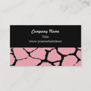 Carte de visite Motif Giraffe Fur