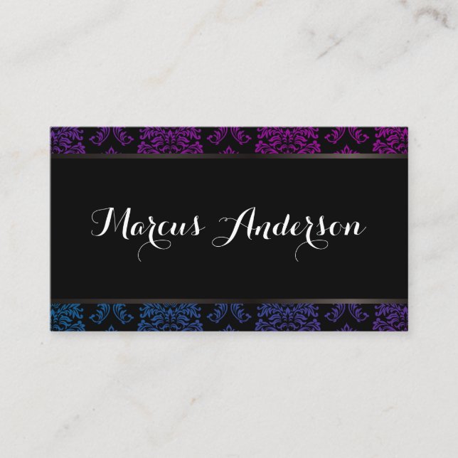 Carte De Visite Motif Glamor Damask (Devant)