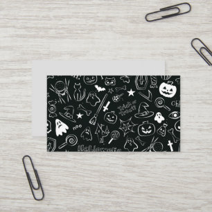 Carte De Visite Motif Halloween 1