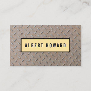 Carte de visite Motif métallique