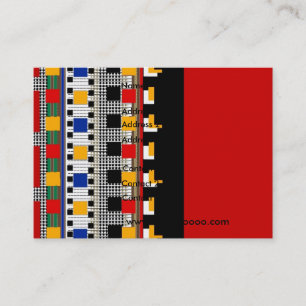 Carte de visite motif mexicain personnalisée pour 