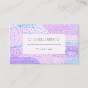 Carte De Visite Motif moderne Abstrait Pastel