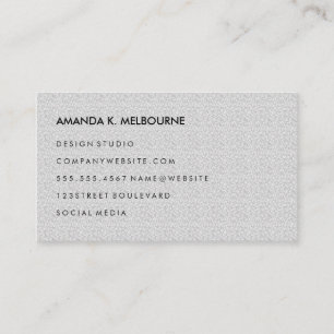 Carte De Visite Motif moderne et élégant