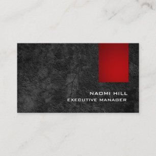 Carte De Visite Motif moderne moderne design rouge moderne