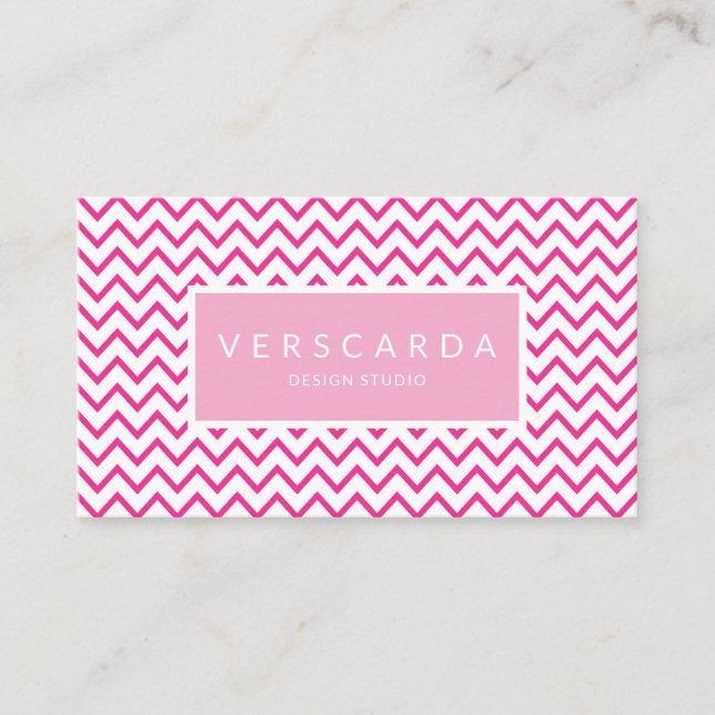 Carte De Visite Motif moderne rose sans couture (Devant)