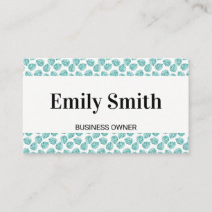 Carte De Visite Motif Monstera Leaf