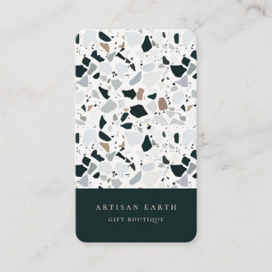 Carte De Visite Motif naturel de Terrazzo